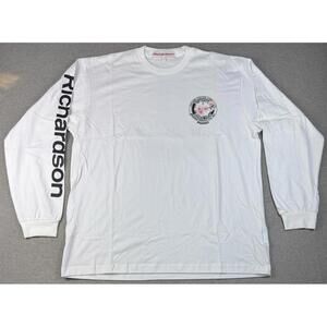 Richardson World Tour Long Sleeve Tee White Cherry Blossom Graphic Size L